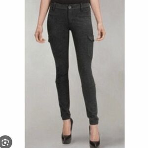 Cabi Dark Gray Jogger Pants Cargo Pockers Stretch Size 8